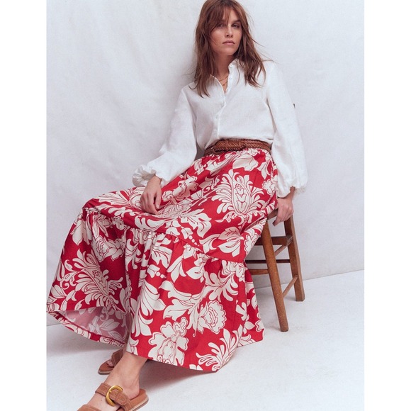 Boden Dresses & Skirts - BODEN Abigail Poplin Maxi Skirt Botanical Flourish NWT SIZE 16 - 18